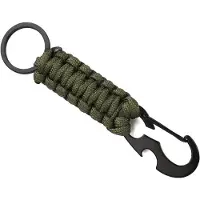 LGT JWLS Sleutelhanger Groen Paracord met Ring en Musketon