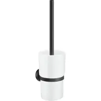 Smedbo Home Toiletborstelhouder - Mat Zwart - Messing - Accessoires, Toilet accessoires, Toiletborstelhouders - 7391447091472