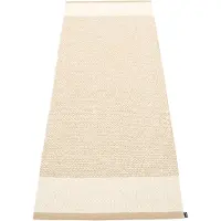 Pappelina Edit Vloerkleed / Vanille / Metallic 70x200 Cm - Plastic vloerkleden Polyester Beige - ET6E720