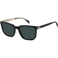 David Beckham Zonnebril - - DB 1076/S - Zwarte metalen aviator - Bescherming cat.3 - Man