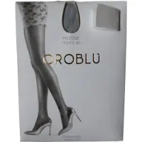 Oroblu precious panty diamonds 40 den maat S zilver
