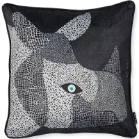 Moooi Sierkussenhoes Dwarf Rhino Black (50 x 50 cm)