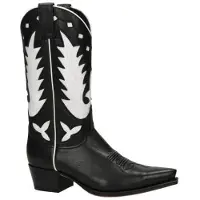Sendra leren cowboylaarzen zwart/wit female | Maat: 37