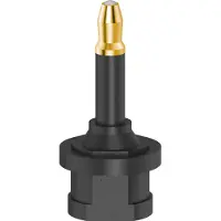 Hama ODT-adapter Toslink-koppeling - Optische 3,5-mm-stekker Verguld