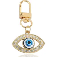 LGT JWLS Goudkleurige Oog Sleutelhanger met Strass Steentjes