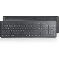 Accezz Premium Desktop QWERTY Bluetooth Keyboard - Zwart