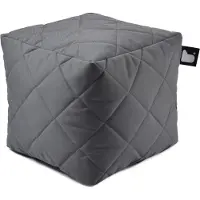 Extreme Lounging B-Box Quilted poef (Kleur: grijs)