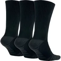 Nike Everyday Max Cushion Crew Unisex Sokken (x3) (3 Paar) Zwart || Maat: 34-38