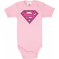 Logoshirt Superman baby romper roze - - 86/92