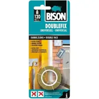 Bison 6x Tape Doublefix Universeel 1,5 meter