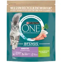 Purina One BIFENSIS SENSITIVE droogvoer voor katten, rijk aan kalkoen (1 x 750g)