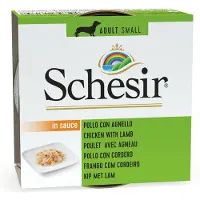 Schesir 14x Hondenvoer Kip Lam in Saus 85 gr