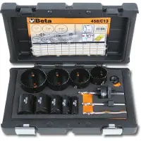 Beta 13-delig assortiment gatzagen en toebehoren voor de installateur 450/C13 - 004500310