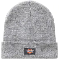 Dickies Muts Unisex Acrylic Cuffed Beanie Hat Heather Grey