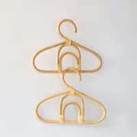 Groenovatie Bamboe Kinder Kledinghangers - 3 Stuks - Naturel - Handgemaakt - 20 x 15 cm
