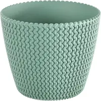 Prosperplast Bloempot Buiten Binnen Rond Splofy 16cm SALIEGROEN Prosperplast / 2 STUKS ! /
