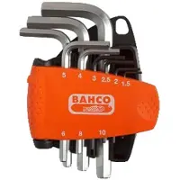Bahco Inbusslset 6-knt vernikkeld 9-dlg