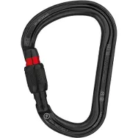 Petzl William Screw Lock grote HMS karabiner zwart