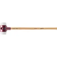 HALDER Voorhamer | hoofd-d. 125 mm lengte 1040 mm | middelhard superplastic wit | hickory | 1 stuk - 3007.125 3007.125