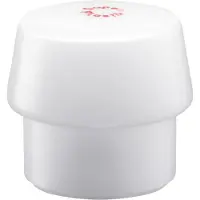 HALDER Kunststofhamerkop | hoofd-d. 50 mm | superplastic wit middelhard | 1 stuk - 3207.050