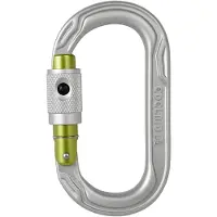 Edelrid - Oval Power 2500 Permalock - Beveiligde karabiner grijs