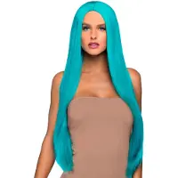 Leg avenue 33" Lang recht middenstuk - O/S / TURQUOISE