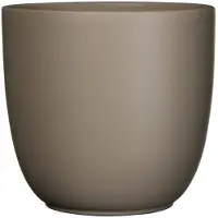 Mica Decorations Mica Decorations- Binnenpot Rond ES/13 TUSCA H14D14.5 - Taupe Mat