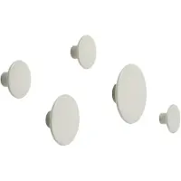 Muuto Dots Wood Coat Hooks Off-White | Set of 5