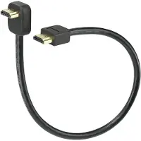 Speaka Professional SP-7870508 HDMI-kabel HDMI Aansluitkabel HDMI-A-stekker, HDMI-A-stekker 0.30 m Zwart 4K UHD, Audio Return Channel (ARC), Vergulde