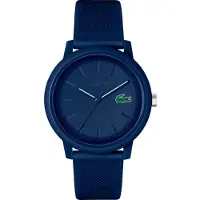 Lacoste Lacostevoor mannen. 2011172 Analoog horloge 12,12 marine (OSFA), Casual, Siliconen, Riem, Marineblauw