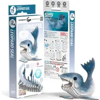 Eugy 3D Puzzel - Zeeluipaard - Zeedieren - Duurzaam - Verzamel Ze Allemaal - 6 Jaar