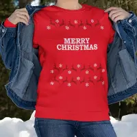 B&C Kersttrui Rendieren - Met tekst: Merry Christmas - Kleur Rood - ( MAAT S - UNISEKS FIT ) - Kerstkleding voor Dames & Heren