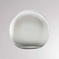 Molto Luce Kap Loon Ball Mini, Ø 18 cm, rookgrijs, glas Mini, alu / grijs / zink, Glas