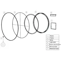 Wiesbaden Ronde Spiegel Novi met LED, Dimbaar 100 cm Geborsteld Messing