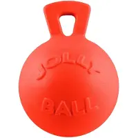 Jolly Pets Jolly Tug-n-Toss – Ø 15 cm - Hondenspeelgoed - De duurzame speelbal met vanillegeur – Drijvend – Bijtbestendig – Oranje