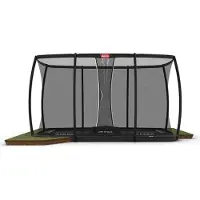Berg Trampoline FlatGround Ultim Champion 500 Grey + Safety Net Deluxe XL