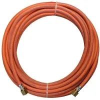 CFH Rubberen gasslang met lengte van 10 meter inclusief 3/8 koppelingen