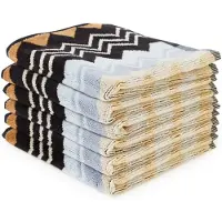 Missoni Gezichtsdoekje Giacomo Black Multicolor (Set van 6)