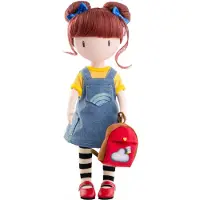 Santoro Puppe Gorjuss, "Where I am", 32 cm - Poppenspeelgoed met accessoires