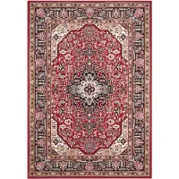 Home Collection Vloerkleed Skazar Isfahan Rechthoekig - rood 80 x 150