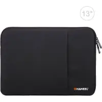 Haweel Sleeve Pouch Hoes Etui voor Apple Macbook Air 13" M2 Zwart