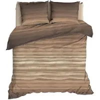 Satin d'or Dekbedovertrek Fluvius Caramel Satijn-200 x 200 / 220 cm | 2-Persoons
