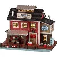 Lemax Moore'S Fish Packing Co. battery operated Led Kerst