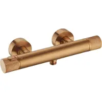 Ben Engraved Cross douche thermostaatkraan geborsteld koper pvd