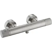 Ben Engraved Cross douche thermostaatkraan RVS-look