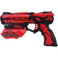Tack Pro pistool Shooter I junior 18 cm zwart/rood 7-delig-delig