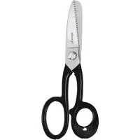 Triangle Multifunctionele RVS Schaar - Grof Vertand - Voor Leer, Rubber en Vis - 22cm