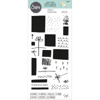 SIZZIX Layered Clear Stamps Giftwrap 23pcs