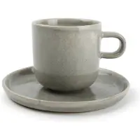 Salt&Pepper Salt & Pepper Kop 24cl en schotel licht groen Meridian - set/2