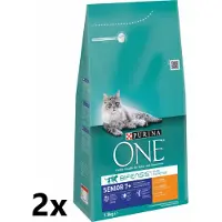 Purina One - Senior Kip - Verse groenten - 2x1,5 kg